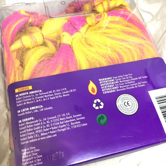 Funky Diva  Princess fairy Wig Rubies #50899 NWT NOS - Picture 5 of 8